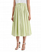 Платье с зеленой юбкой в полоску Pietro Brunelli | Фото 11