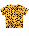 Оранжевая футболка с леопардовым принтом Stella McCartney | Фото 2
