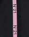 Черные спортивные брюки с розовой полоской No. 21 | Фото 3
