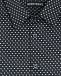 Темно-синяя рубашка с геометрическим принтом Antony Morato | Фото 3