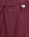 Льняные брюки с поясом на резинке IL Gufo | Фото 3