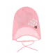 Розовая шапка с аппликацией &quot;ромашки&quot; Il Trenino | Фото 1