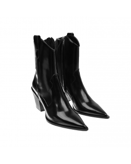 Черные ботинки на высоком каблуке Dorothee Schumacher Черный, арт. 950302 999 | Фото 1