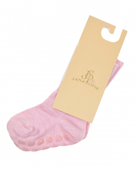 Розовые носки со стоперами Jan&Sofie Розовый, арт. NAML-011 | Фото 1