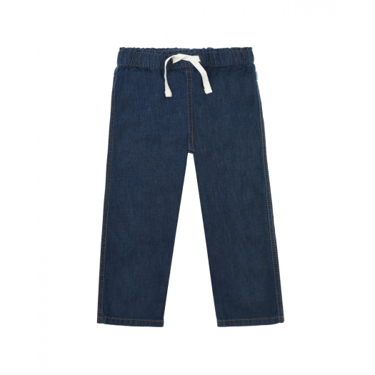 Тёмно-синие джиносвые брюки Sanetta Kidswear | Фото 1