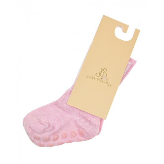 Розовые носки со стоперами Jan&Sofie | Фото 1