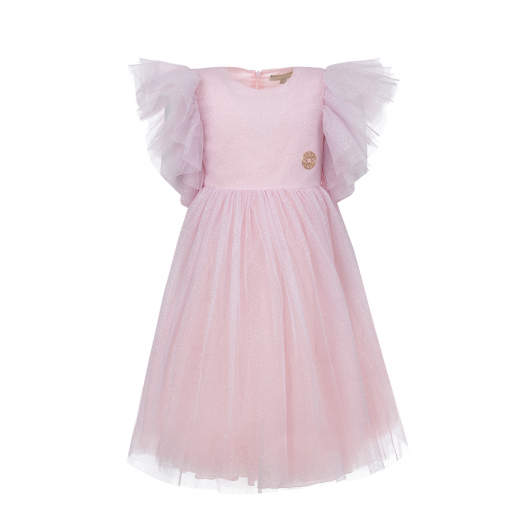 Розовое платье с рукавами крылышками Elie Saab | Фото 1
