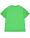 Футболка с логотипом, зеленая MSGM | Фото 2