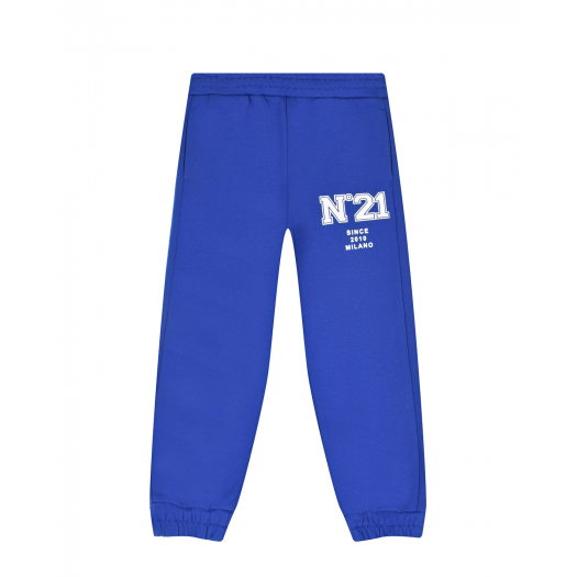 Ярко-синие спортивные брюки No. 21 | Фото 1