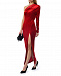 Бархатное асимметричное платье, красное Dan Maralex | Фото 3