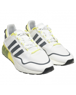 Белые кроссовки с желтой отделкой ZX 2K BOOST PURE Adidas Белый, арт. GZ7729 | Фото 1