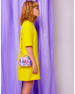 Желтое платье-трапеция Dolce&Gabbana Желтый, арт. L53DB1 FURK2 A0177 | Фото 2