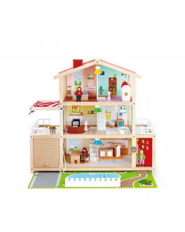 Деревянный кукольный домик &quot;Семейный особняк&quot;, с мебелью, 29 предметов Hape , арт. E3405_HP | Фото 1