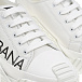 Белые кроссовки NS1 с черным лого Dolce&Gabbana | Фото 6