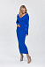 Трикотажное платье миди синего цвета Pietro Brunelli | Фото 4