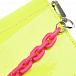 Желтая сумка с розовой цепочкой, 12x11x3 см MSGM | Фото 5
