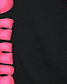 Черные спортивные брюки с розовым лого Barrow | Фото 4