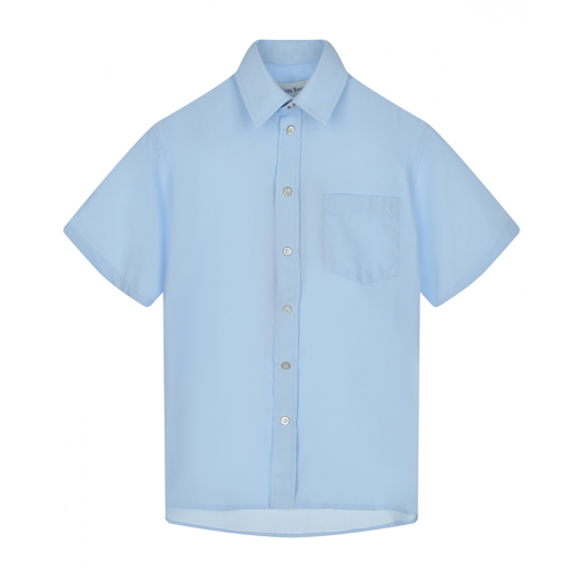 Голубая рубашка с короткими рукавами Silver Spoon | Фото 1