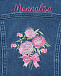 Синяя джинсовая куртка с вышитыми розами Monnalisa | Фото 4