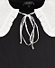 Черное платье с белым воротником Attesa | Фото 7