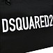 Сумка-шопер с белым лого, черная Dsquared2 | Фото 4