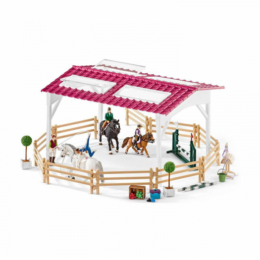 Игровой набор &quot;Школа верховой езды с лошадьми и наездниками&quot; SCHLEICH | Фото 1