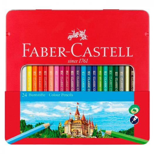 Карандаши цветные &quot;Замок&quot;, 24 цвета Faber-Castell | Фото 1
