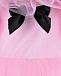 Розовое платье с черным бантом Sasha Kim | Фото 4
