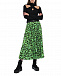 Черно-зеленая плиссированная юбка с принтом &quot;бабочки&quot; MSGM | Фото 2