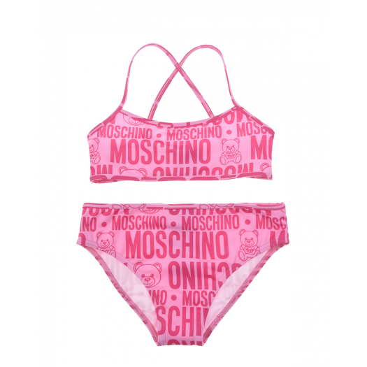 Раздельный купальник с логотипом Moschino | Фото 1