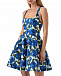 Короткое платье с принтом &quot;синие цветы&quot; Philosophy Di Lorenzo Serafini | Фото 6