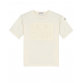 Белая футболка с вышитым лого Moncler | Фото 1