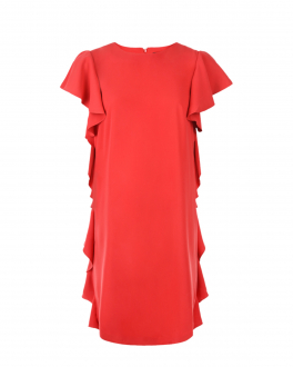 Красное платье Greta с воланами Pietro Brunelli Красный, арт. AG1712 PL5123 0266 | Фото 1