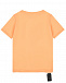 Оранжевая футболка с принтом &quot;машина&quot; Yporque | Фото 2