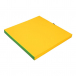 Гимнастический мат 1500х1000х80 мм, ПВХ, зеленый/желтый  | Фото 1