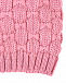 Розовая шапка фигурной вязки Catya | Фото 3