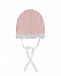 Розовая шапка на завязках Catya | Фото 2
