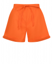 Оранжевые шорты с поясом на кулиске