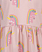 Розовое платье со сплошным принтом &quot;единороги&quot; Stella McCartney | Фото 3
