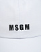 Белая бейсболка с вышитым лого MSGM | Фото 3