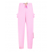 Розовые спортивные брюки с рюшами Natasha Zinko | Фото 1