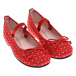 Красные туфли с принтом &quot;сердечки&quot; Pretty Ballerinas | Фото 1