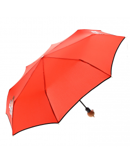 Красный зонт с принтом &quot;медвежонок&quot; Moschino Красный, арт. 8031 ROSSO | Фото 2