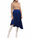 Синяя асимметричная юбка с плиссировкой  | Фото 2