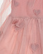 Розовое платье с декором &quot;сердца&quot; Stella McCartney | Фото 7