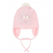 Розовая шапка с завязками Catya | Фото 1
