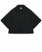 Укороченная рубашка, черная MM6 Maison Margiela | Фото 1