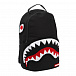 Черный рюкзак с принтом &quot;Акула&quot; SprayGround | Фото 2