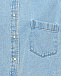 Джинсовая короткая рубашка с необработанным краем, голубая Forte dei Marmi Couture | Фото 6