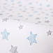 Пеленальный чехол на матрац Dark Grey + Blue Stars, комплект 2 шт Ceba&Baby | Фото 3